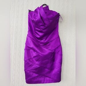 CACHE Luxury Elegant Purple Women's Dress Formal Prom Dressy Stunning